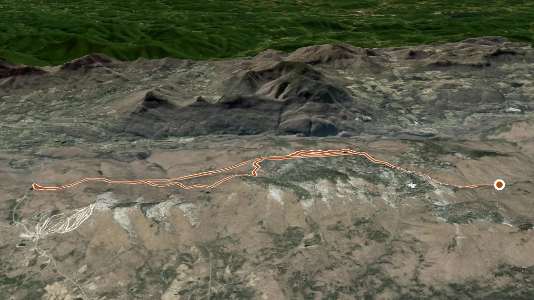 3-D terrain view of Corridor 7 - Fr 30 To 11/30