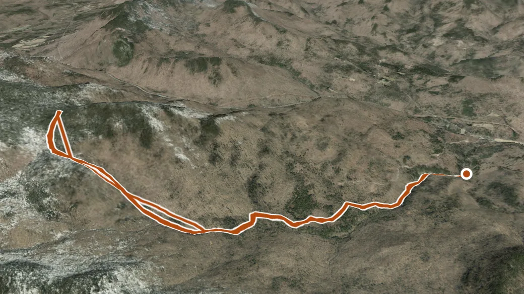 3-D terrain view of Chittenden Brook