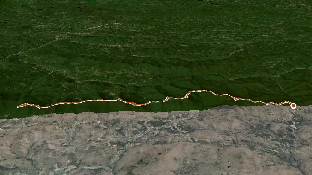 3-D terrain view of Long