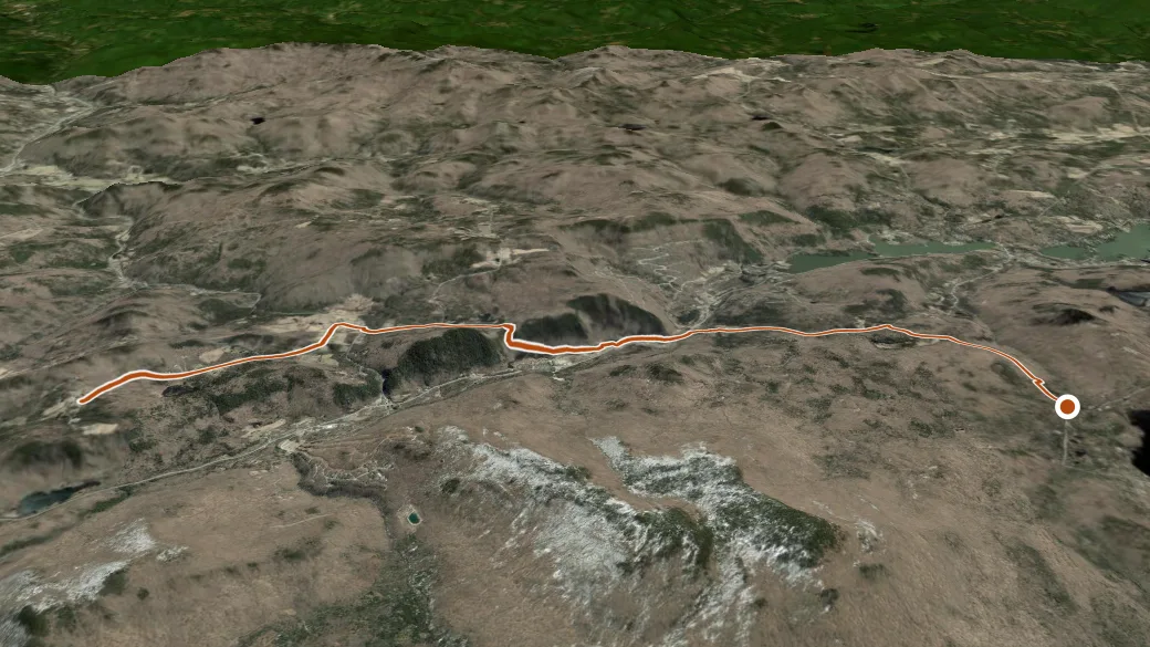 3-D terrain view of Jam