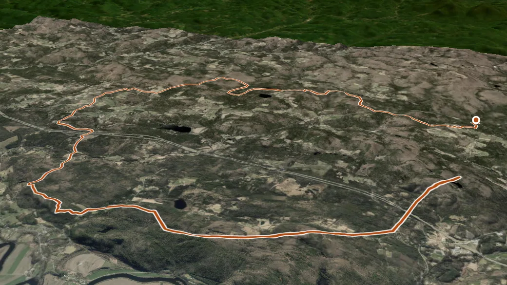 3-D terrain view of 5A