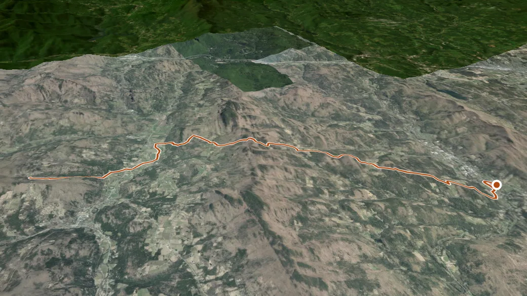 3-D terrain view of 17