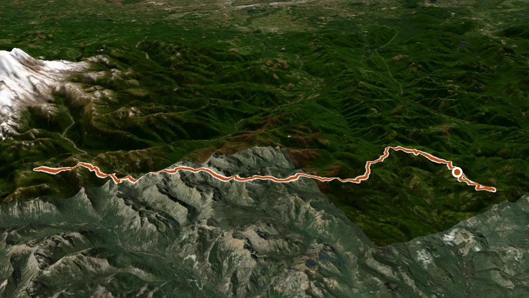 3-D terrain view of Pcnst-White River