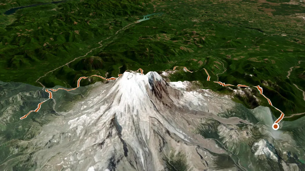 3-D terrain view of Wonderland