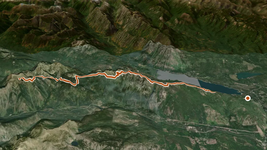 3-D terrain view of Nason Ridge