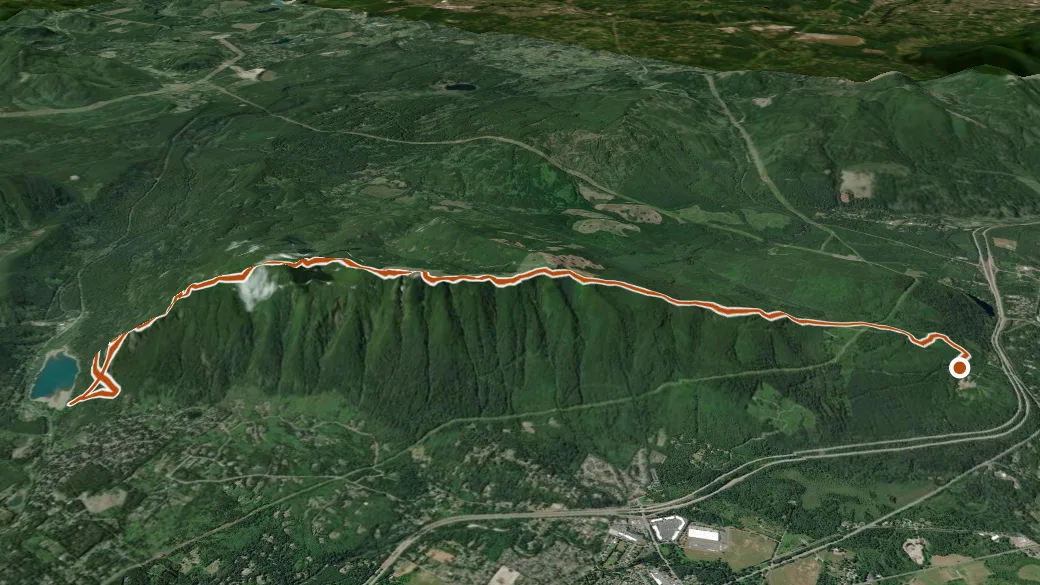 3-D terrain view of Rattlesnake