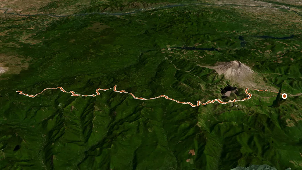 3-D terrain view of Boundary
