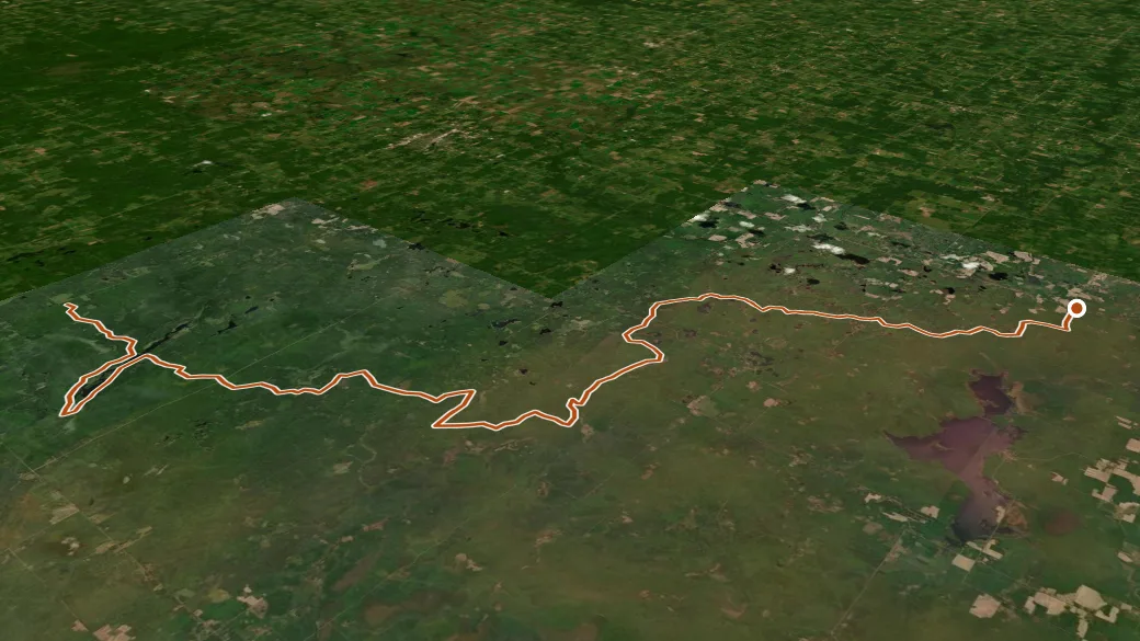 3-D terrain view of Ice Age Nst-B