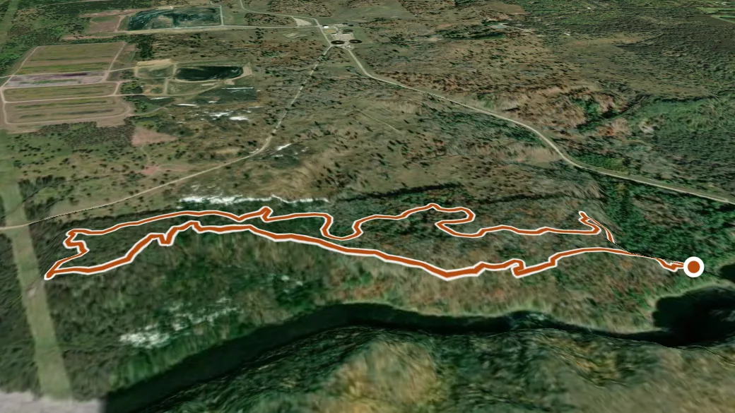 3-D terrain view of Travelling Riverside Blues