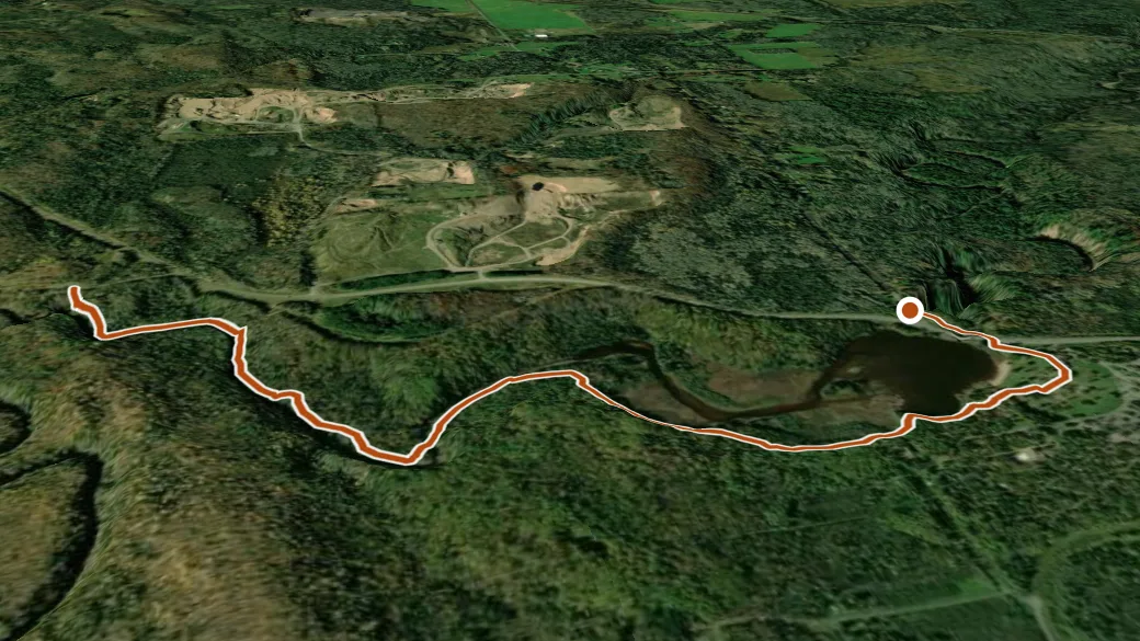 3-D terrain view of Pattison State Park