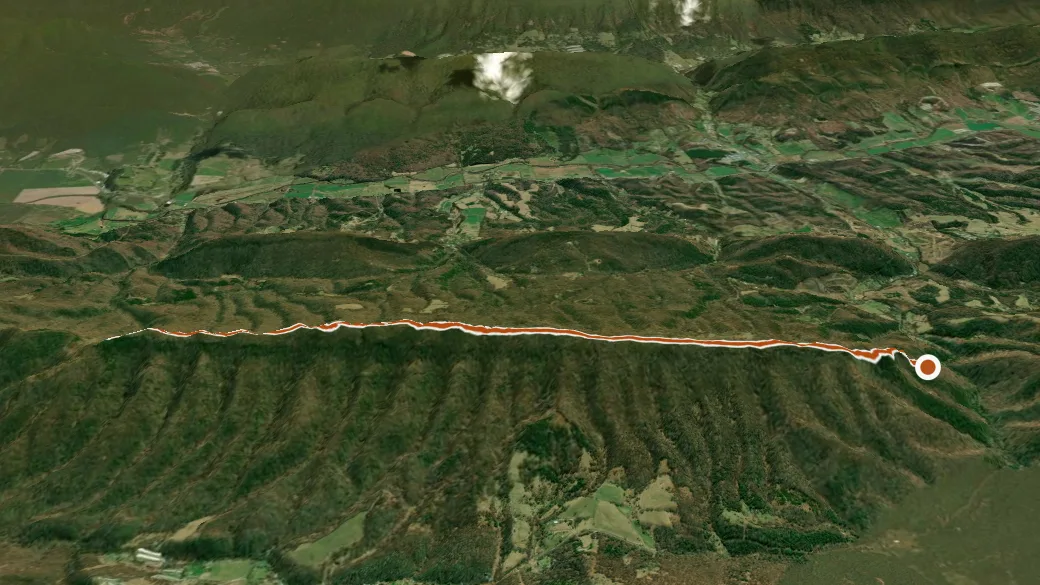 3-D terrain view of Miller'S Rock Trail