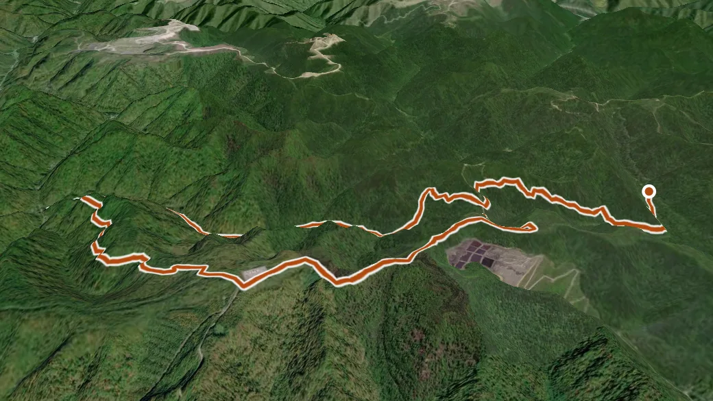 3-D terrain view of Rh-Med