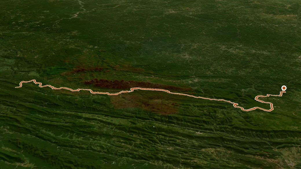 3-D terrain view of Allegheny Tr.: Marlin Mtn.