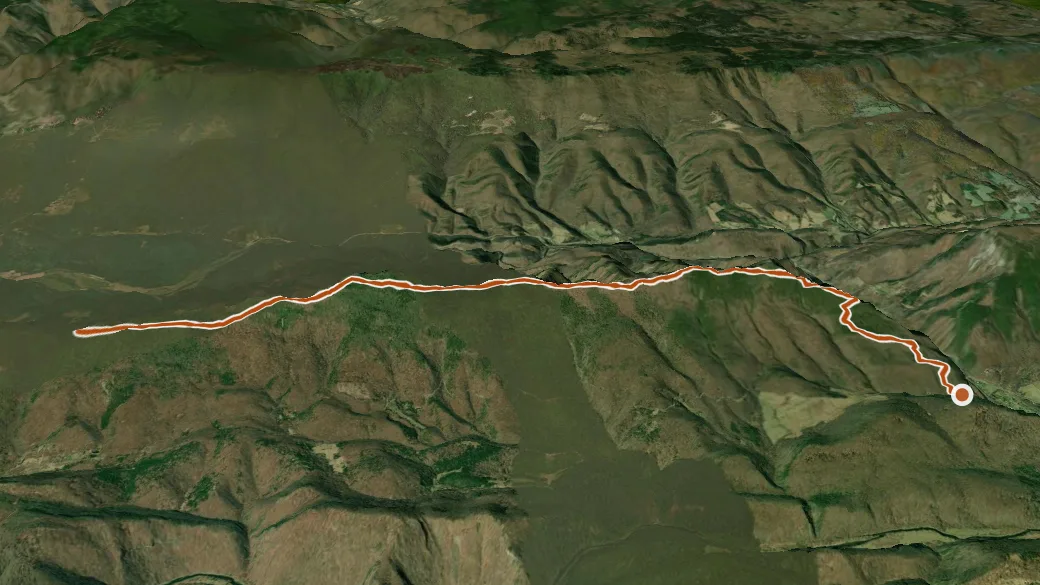 3-D terrain view of North Fork Mtn (N.F Gap-Red)
