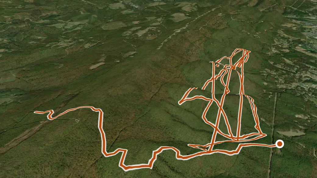 3-D terrain view of Wma Access Trail