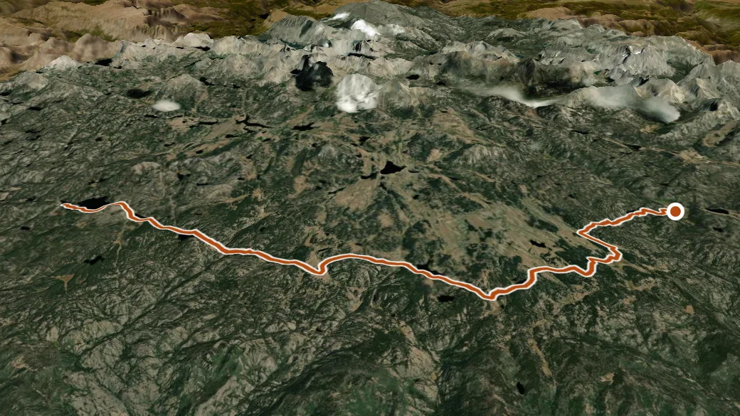 3-D terrain view of Lowline