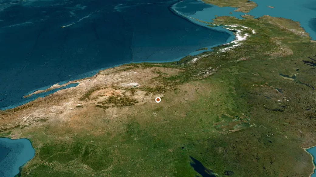 3-D terrain view of Sherd Lake Loop