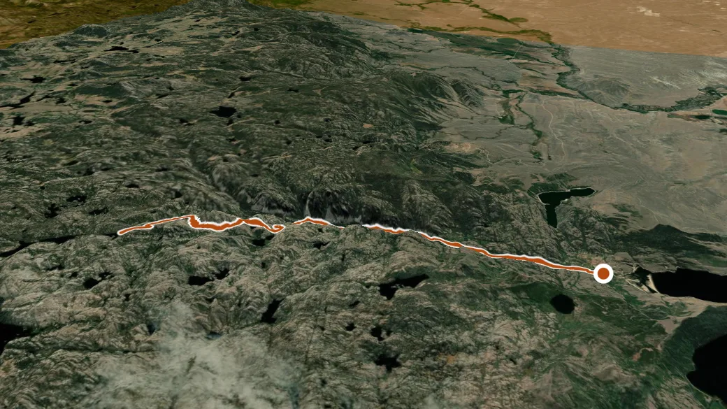 3-D terrain view of Boulder Canyon