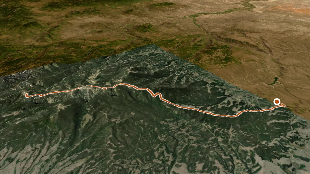 3-D terrain view of Continental Divide Nation Scen