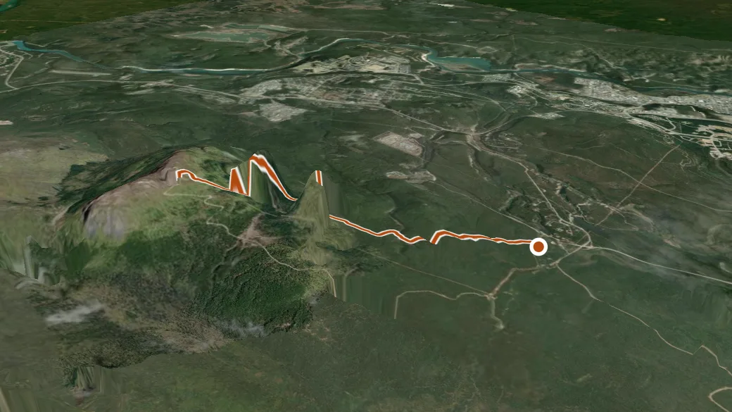 3-D terrain view of Haeckel Hill DH